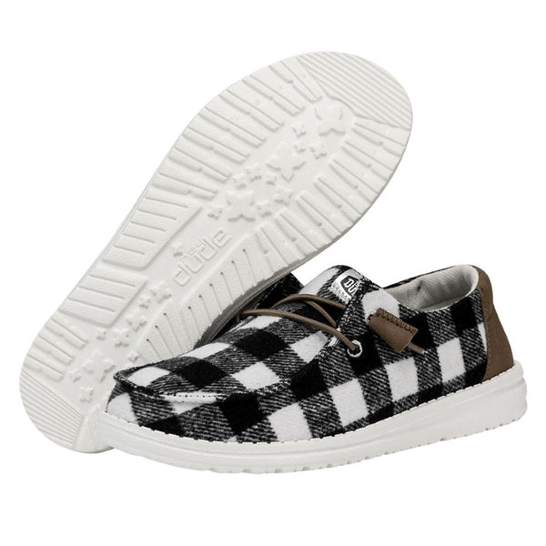 Wendy Buffalo Plaid - White and Black Plaid