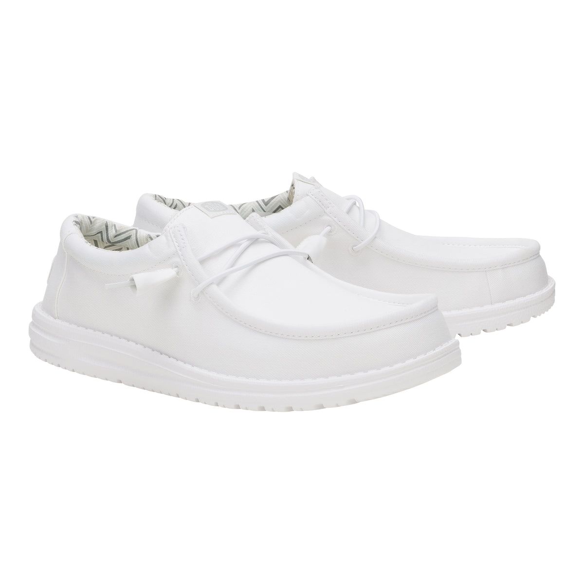 Wally Stretch Canvas Wide - White/White