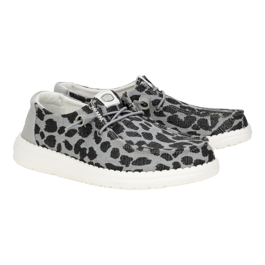 Wendy Leopard Sparkle  - Black/Grey