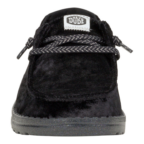 Wendy Crushed Velvet - Black/Black