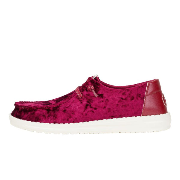 Wendy Crushed Velvet - Burgundy