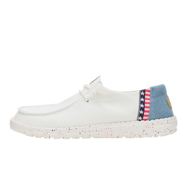 Wendy Americana Splatter - White/Blue