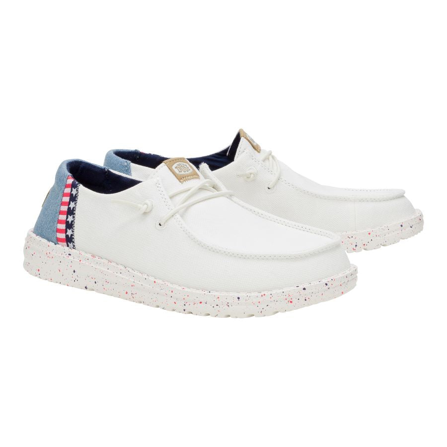 Wendy Americana Splatter - White/Blue