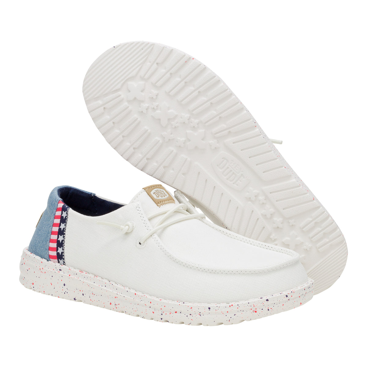 Wendy Americana Splatter - White/Blue