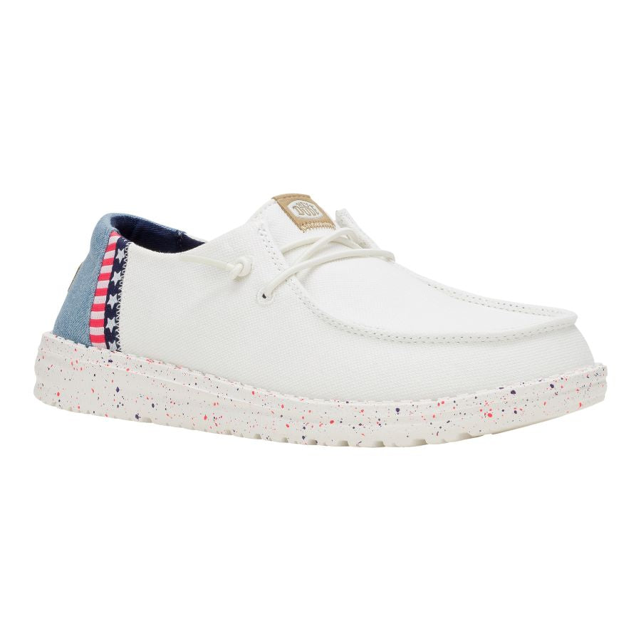 Wendy Americana Splatter - White/Blue