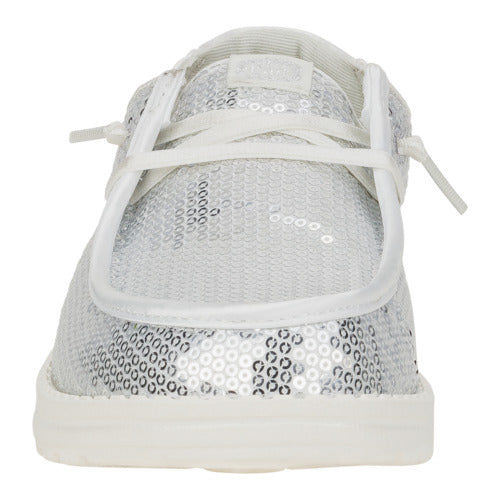 Wendy Disco Sequin - SIlver/White