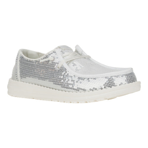 Wendy Disco Sequin - SIlver/White