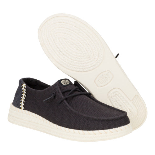 Wendy Espadrille Woven - Black